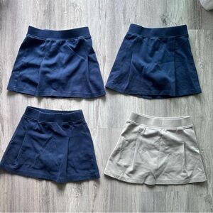 4 uniform skirts navy blue and khaki for girls all size 6x